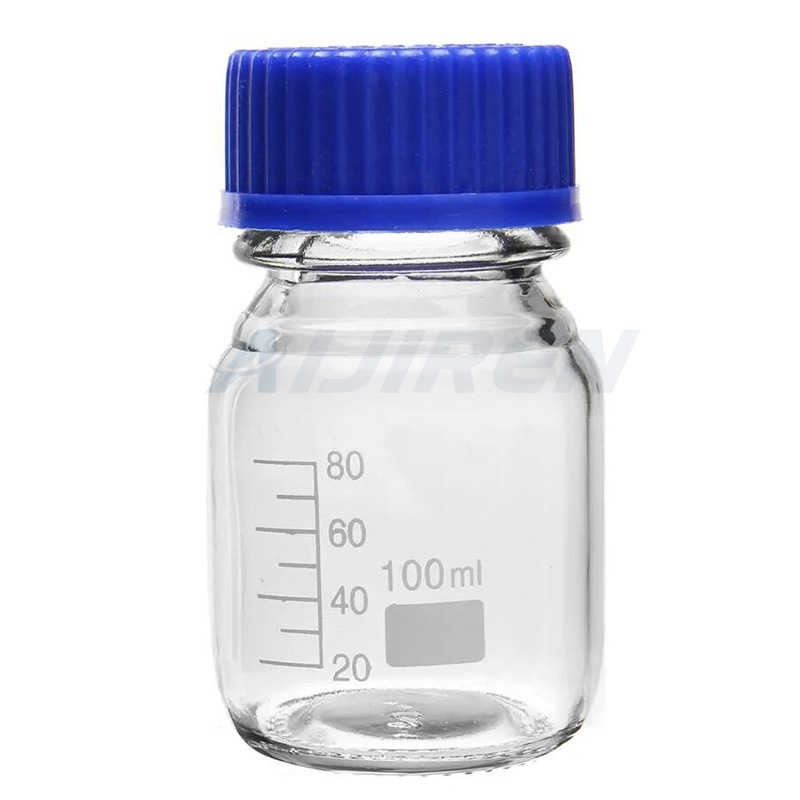 Wholesale clear borosil bottle reagent with narrow mouth supplier